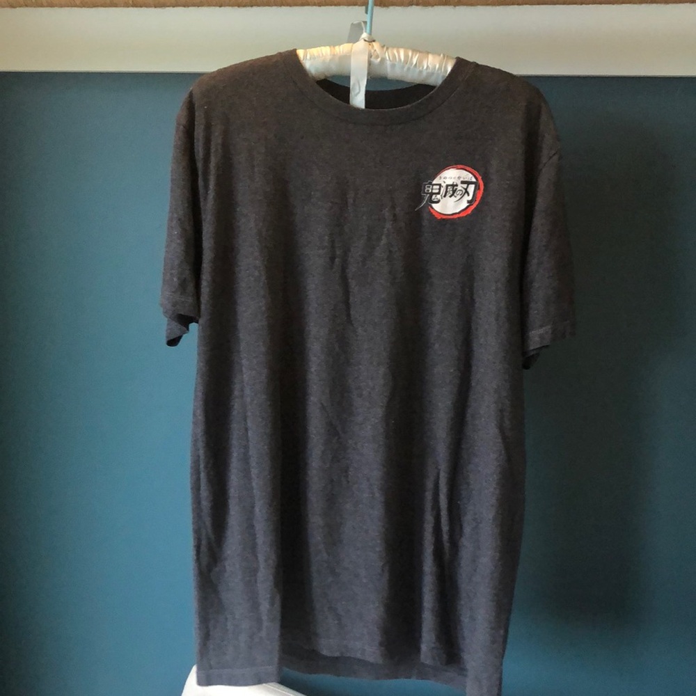 Demon Slayer T shirt size large charcoal grey